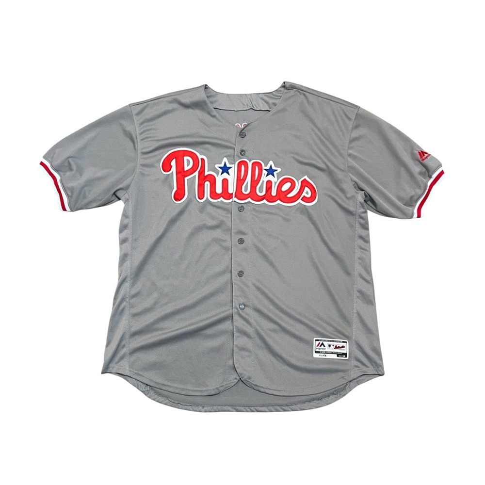 Philadelphia Phillies Rhys Hoskins Majestic Baseball Jersey